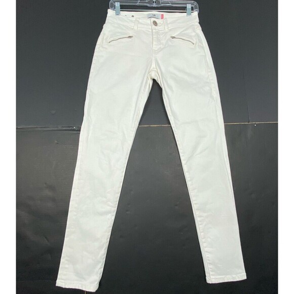 Cabi Zip Curvy Skinny Jean White Womens size 2 Style #5317. Stretch Pockets - Picture 1 of 11